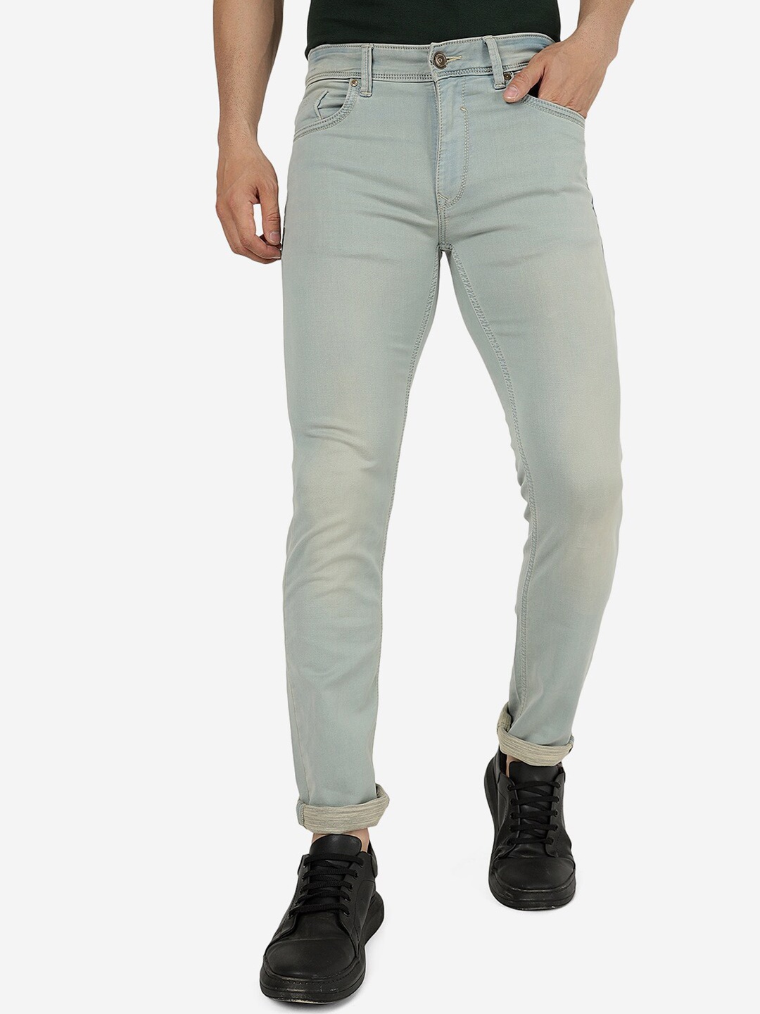

JADE BLUE Men Slim Fit Cotton Jeans