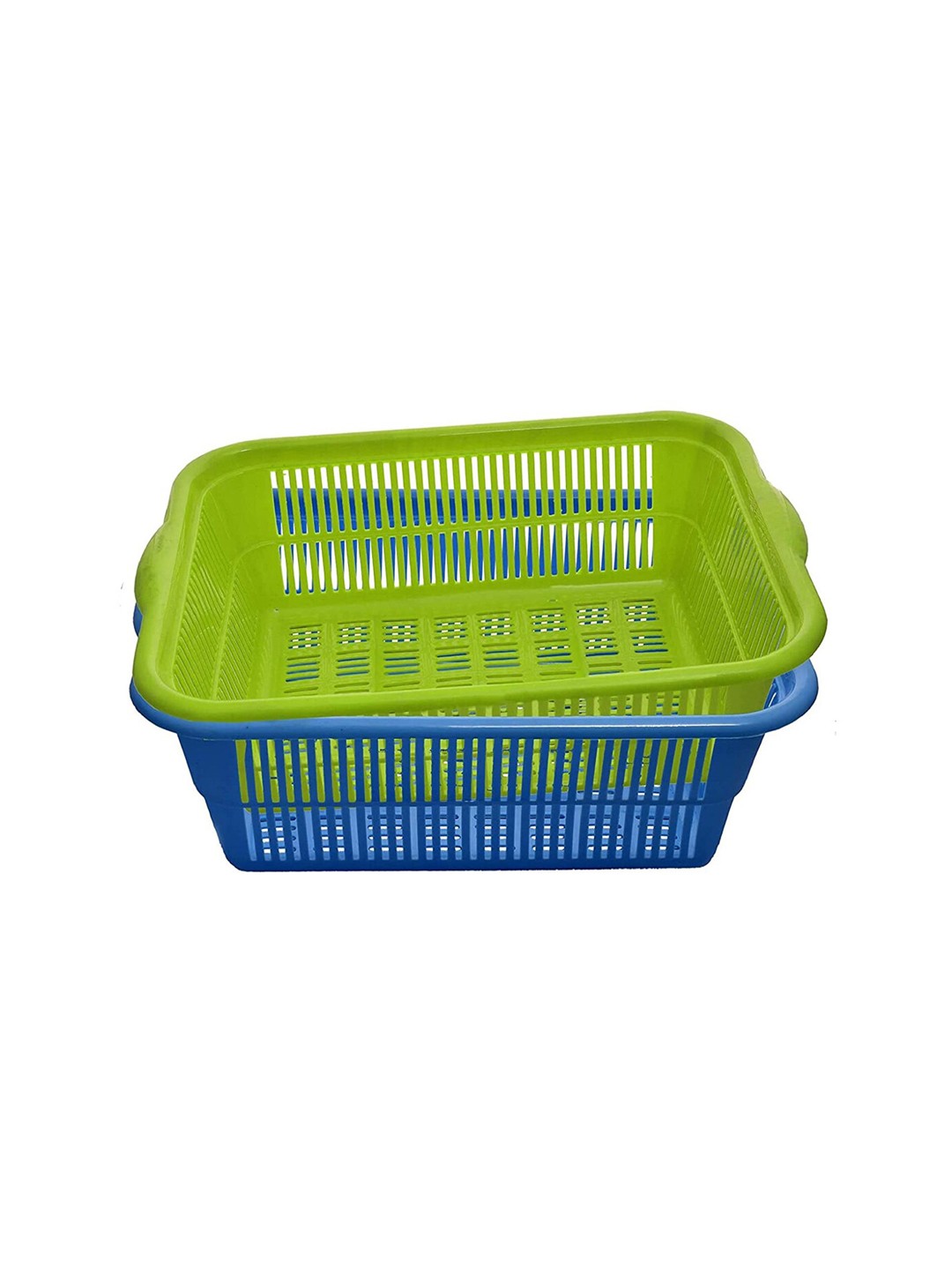 

Kuber Industries Green & Blue 2 Pieces Kitchen Storage Baskets