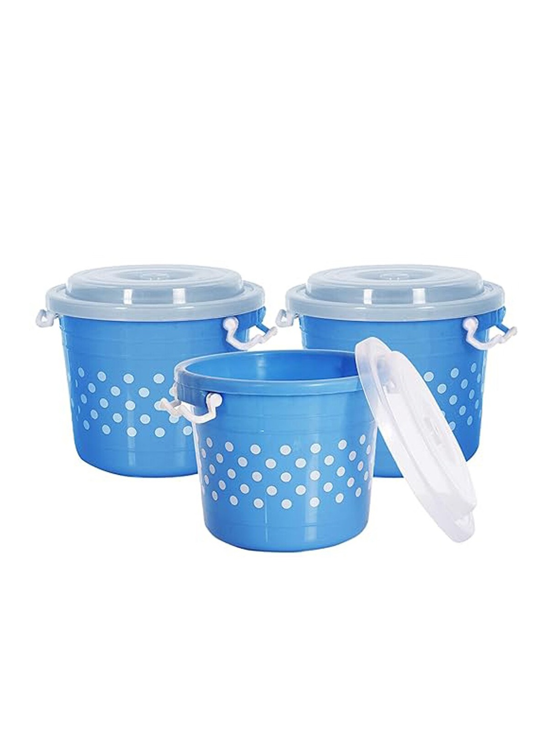 

Kuber Industries 3 Pcs Blue Multipurpose Kitchen Storage Container