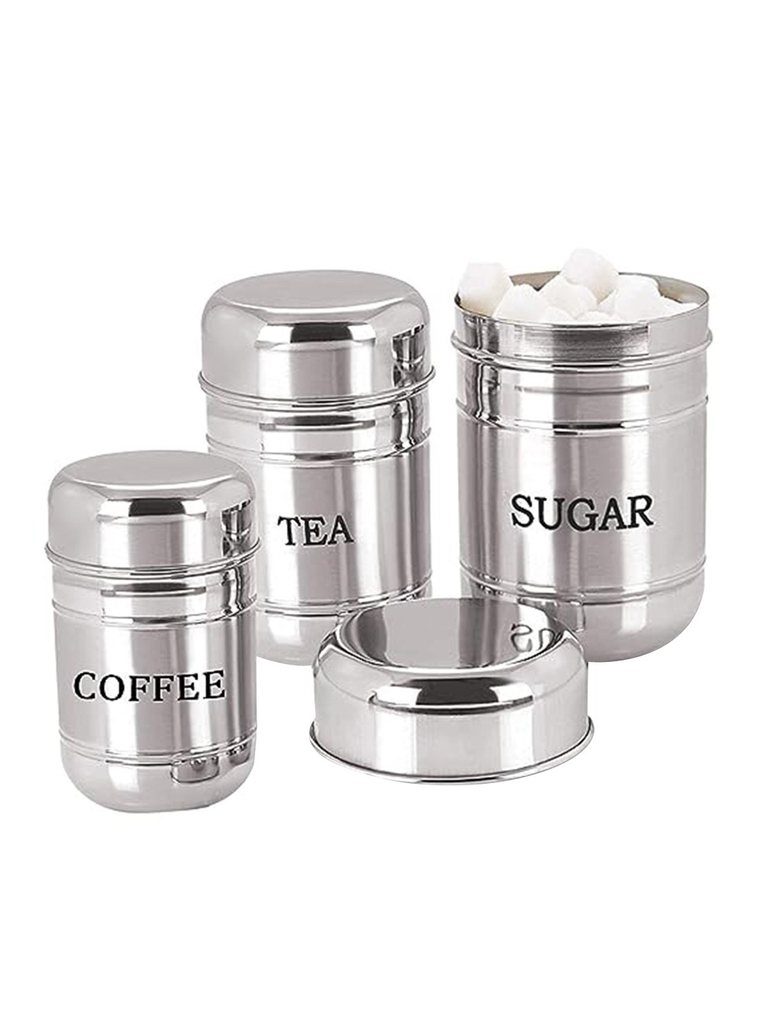 

Kuber Industries 3 Pcs Stainless Steel Kitchen Storage Containers, Silver
