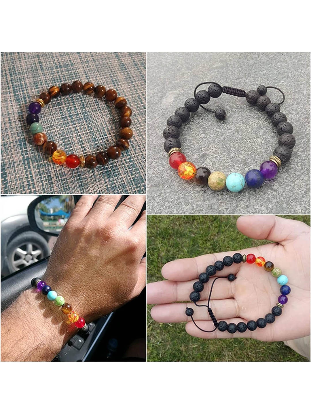 

VIEN Set Of 2 Couple Bracelet, Black