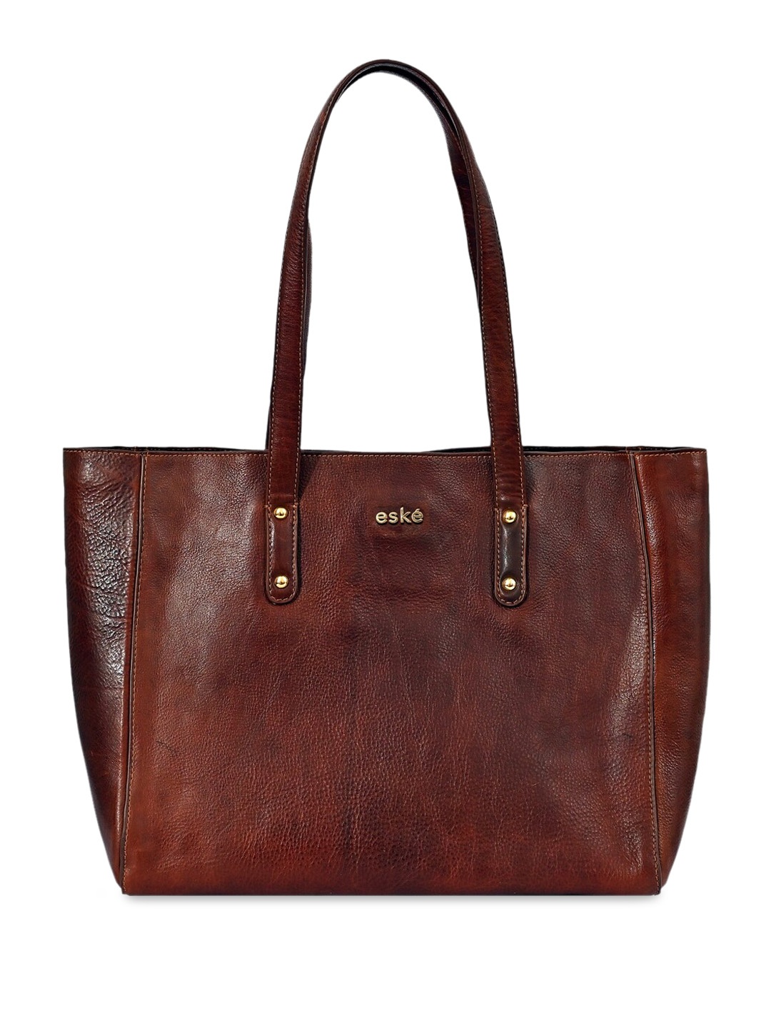 

Eske Textured Leather Shopper Tote Bag, Tan