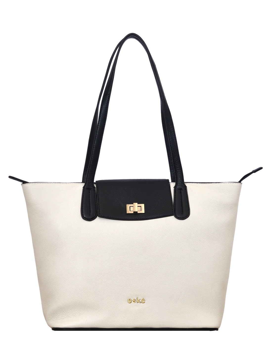 

Eske Leather Structured Shoulder Bag, White