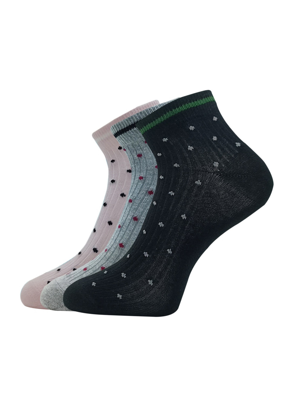 

Allen Solly Women Pack Of 3 Patterned Ankle Length Socks, Pink