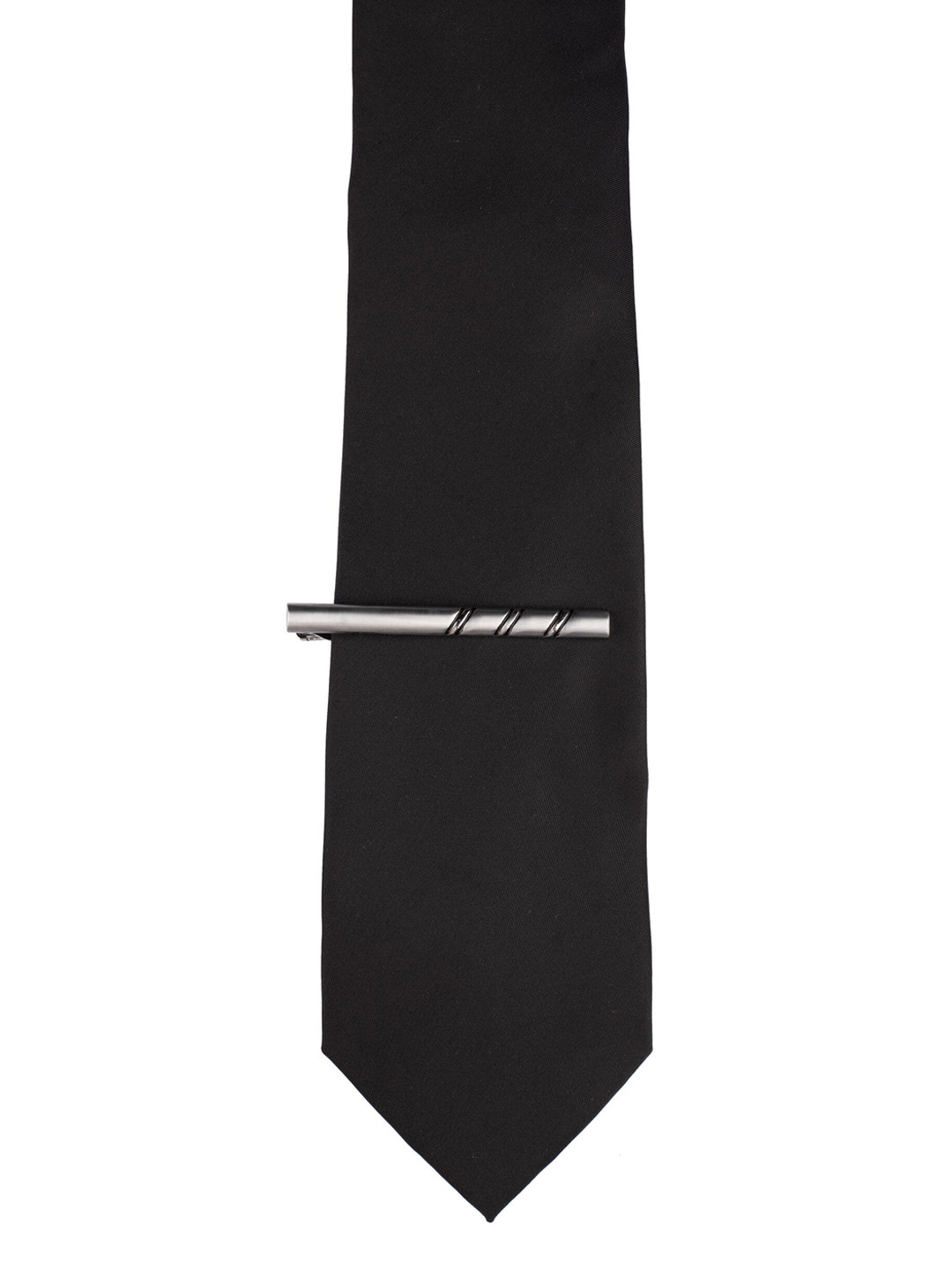 

The Tie Hub Classic Double Lines Tie Pin, Silver