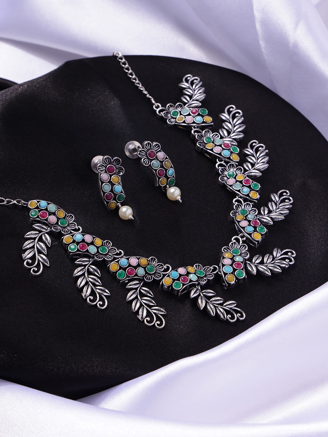 PANASH Silver Plated Jewellery Set