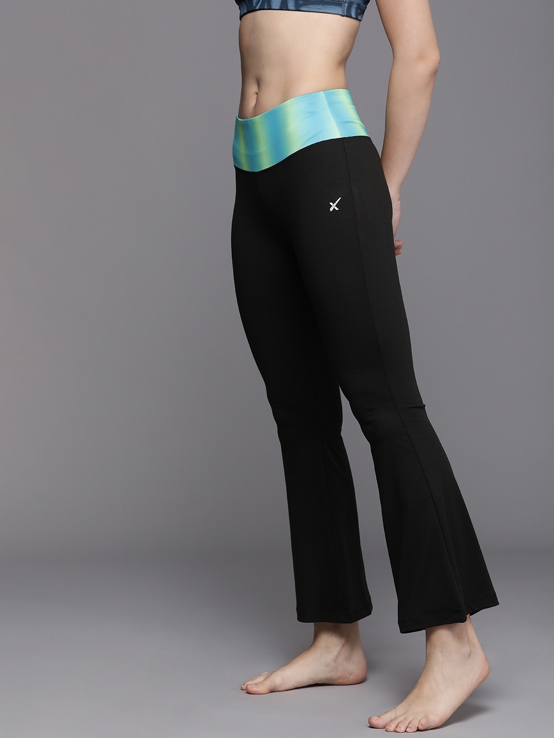 

HRX By Hrithik Roshan Rapid-Dry Yoga Tights, Black