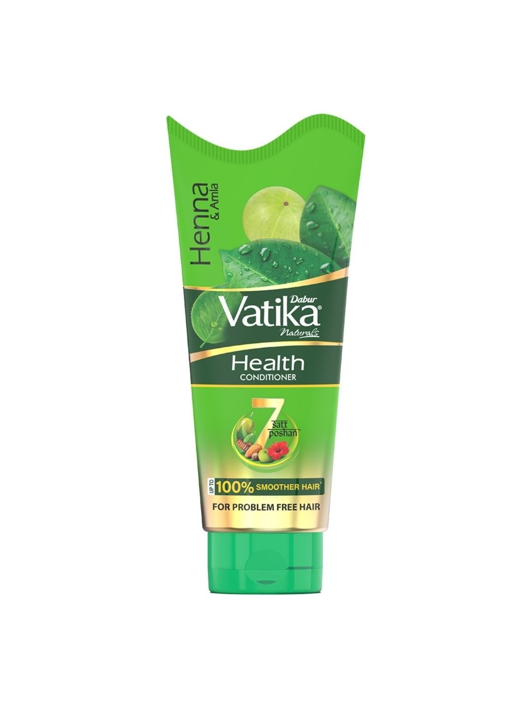 

Dabur Vatika Henna & Amla Health Conditioner with 7 Natural Ingredients - 180ml, Green