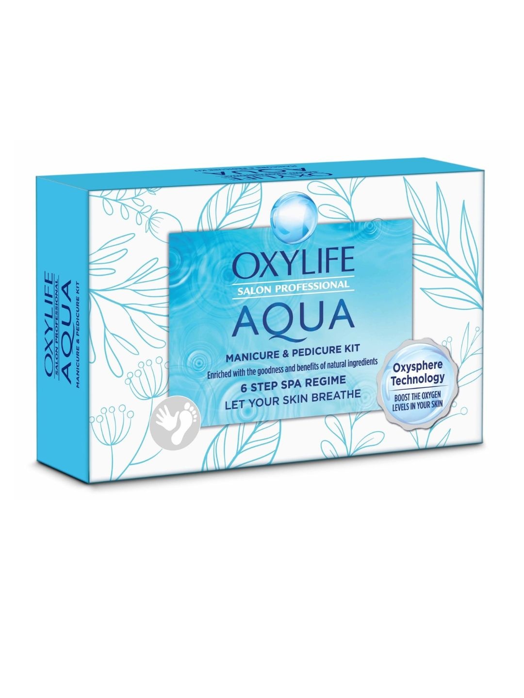 

OXYLIFE Salon Professional Aqua Manicure & Pedicure Kit - 70g, Blue