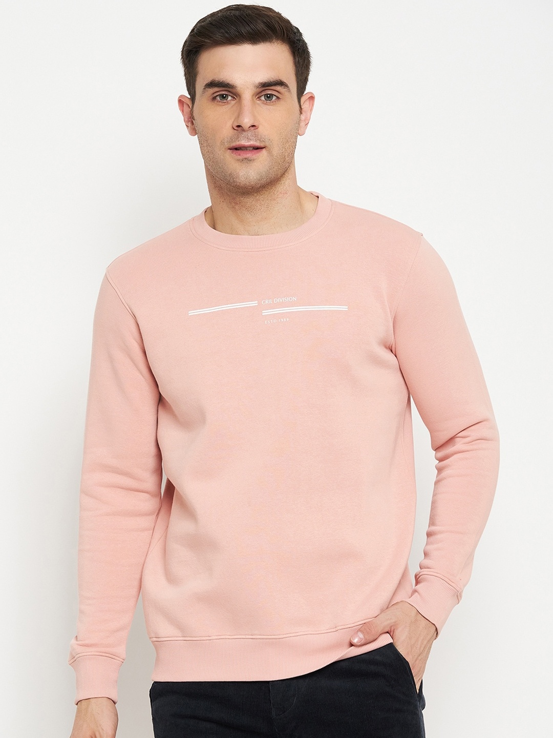 

Cantabil Long Sleeves Fleece Pullover, Peach