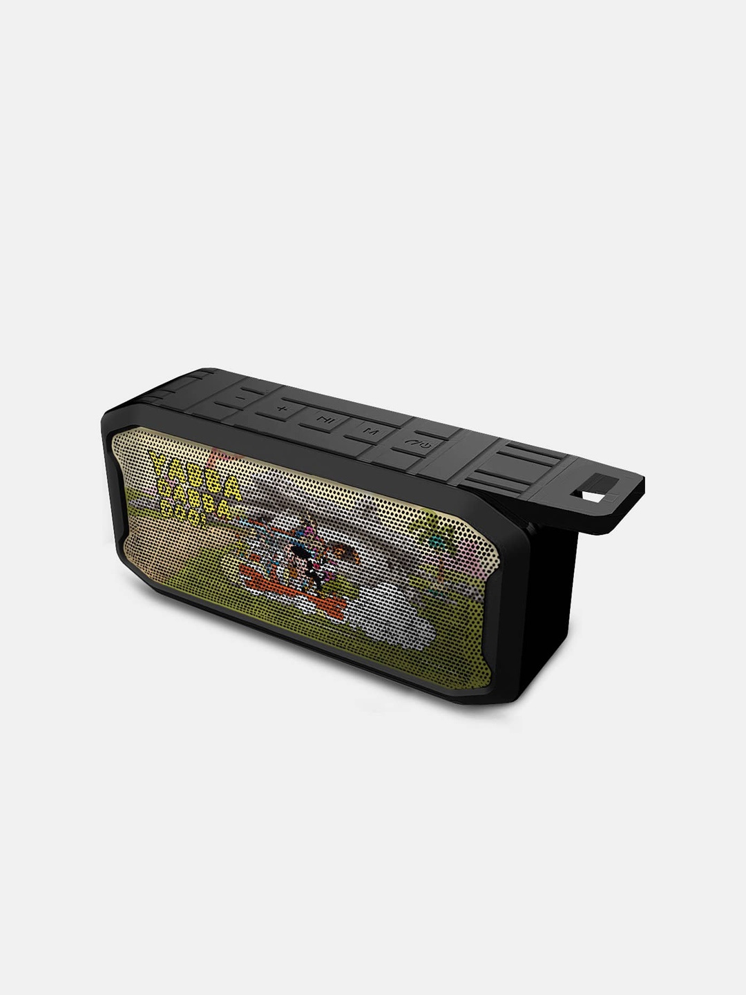 

macmerise Printed 6W Wireless Bluetooth Speaker, Black