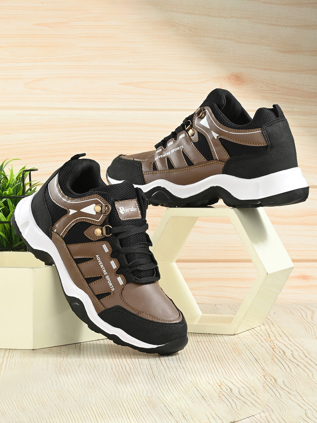 

BIRDE Men Leather Advanced Chassis Technology Trekking Shoes, Brown
