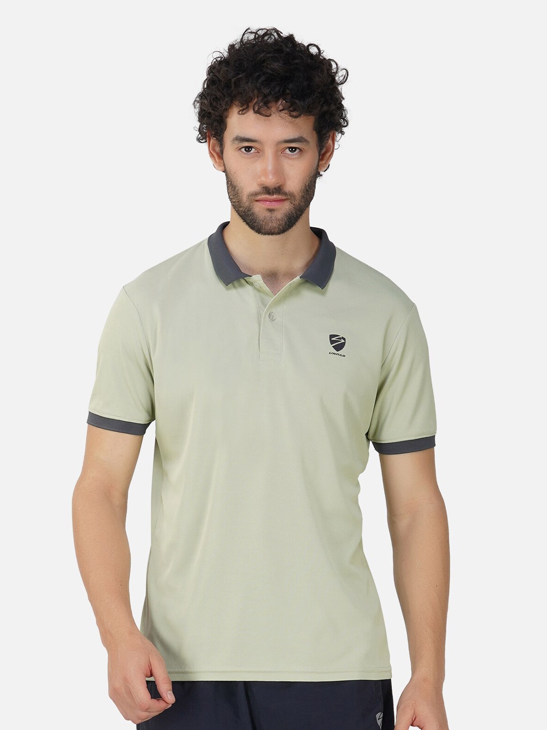 

UNPAR Polo Collar Casual T-Shirt, Green