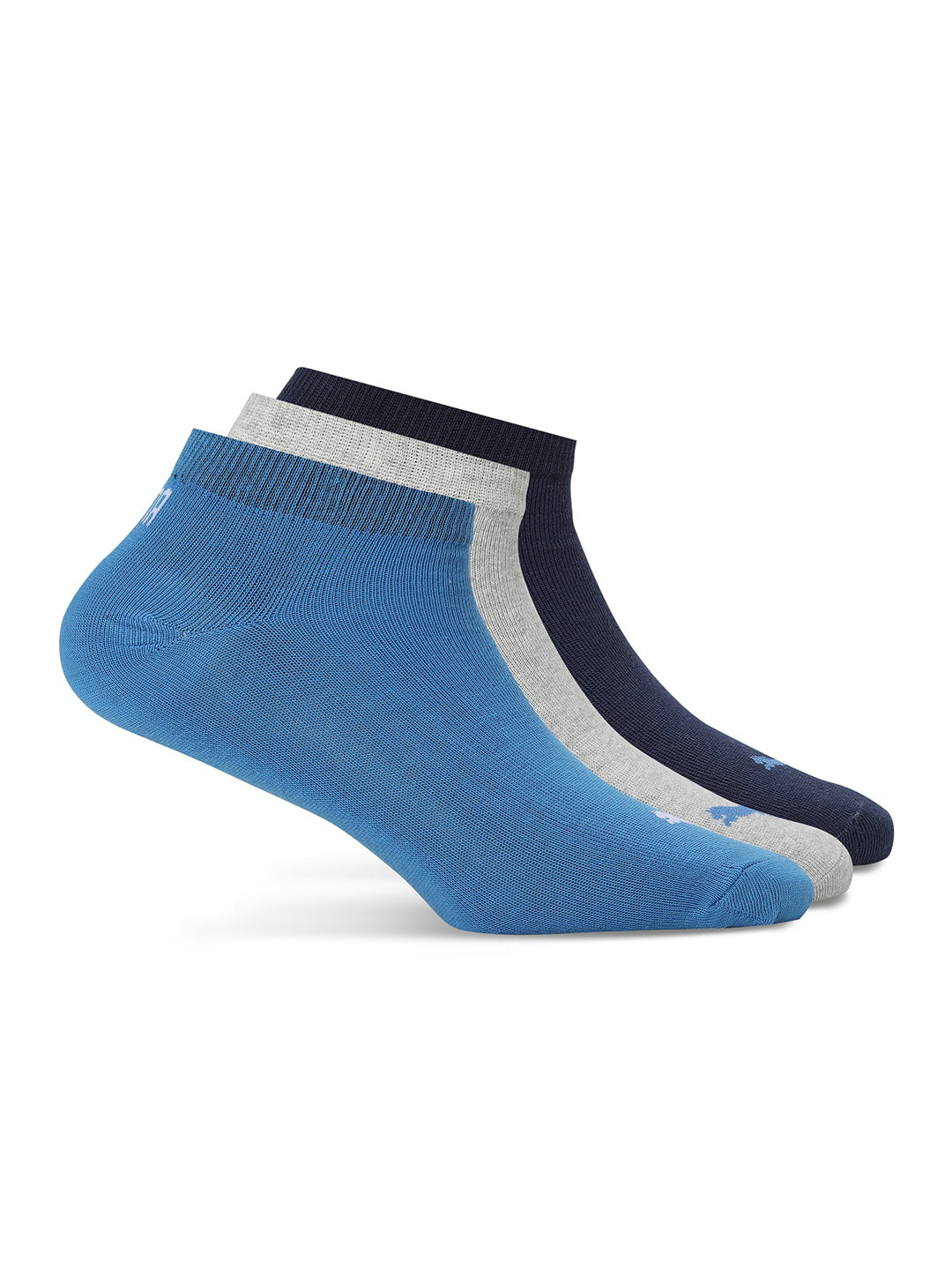 

Puma Unisex Pack Of 3 Ankle-Length Socks, Blue