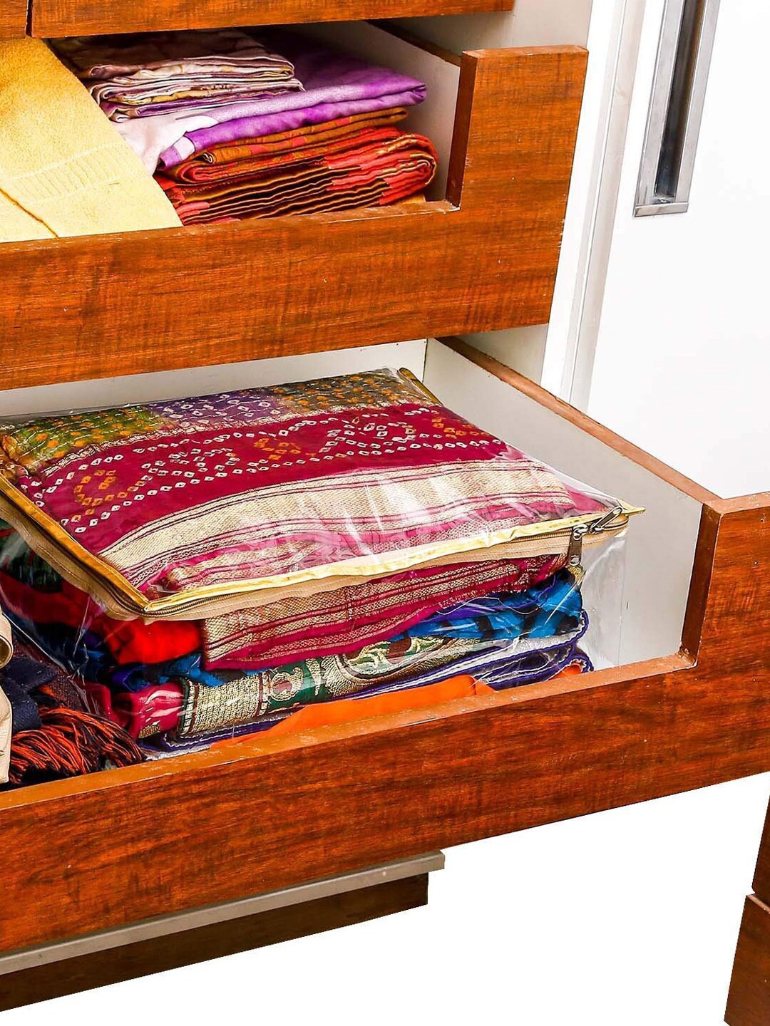 

Kuber Industries Transparent 4-Pieces Multi-Utility Organisers