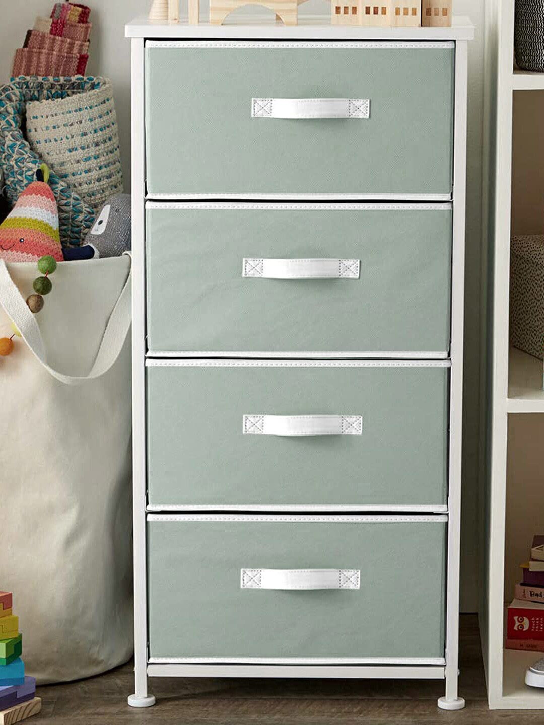 

Kuber Industries Grey 2 Pieces Non-Woven Multi-Utility Storage Box Organisers