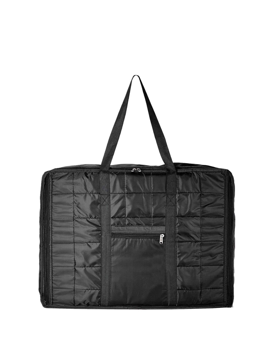 

Kuber Industries Black Moisture Proof Storage Bag With Zipper Closure And Handle