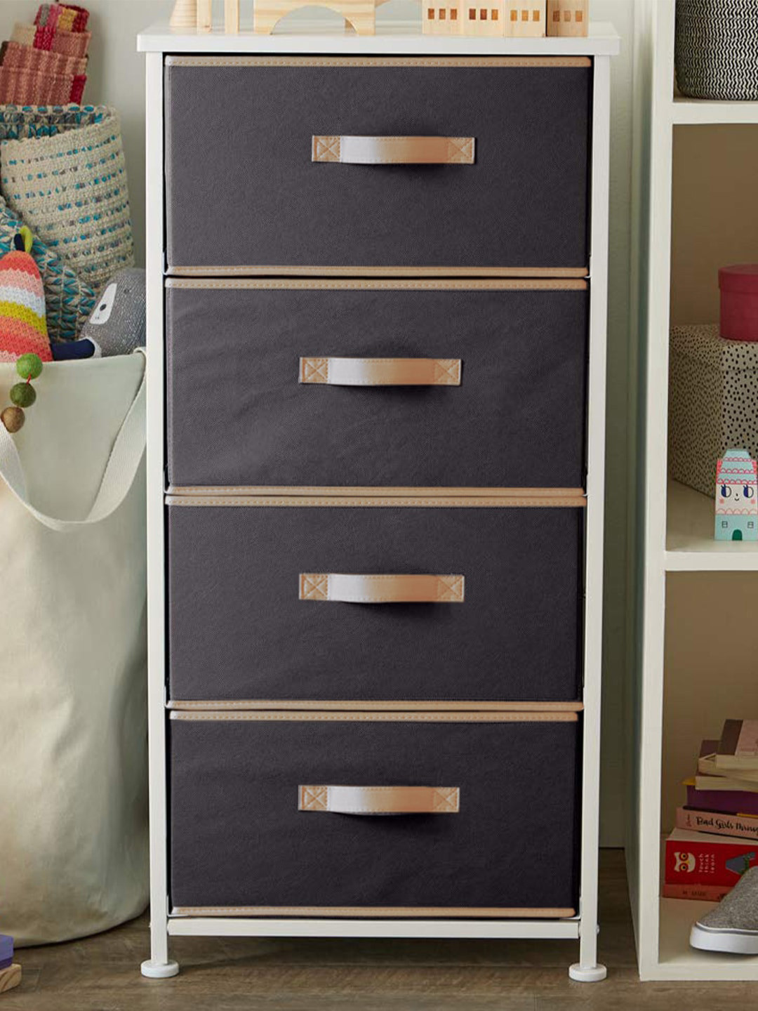 

Kuber Industries Black 6 Pieces Storage Boxes