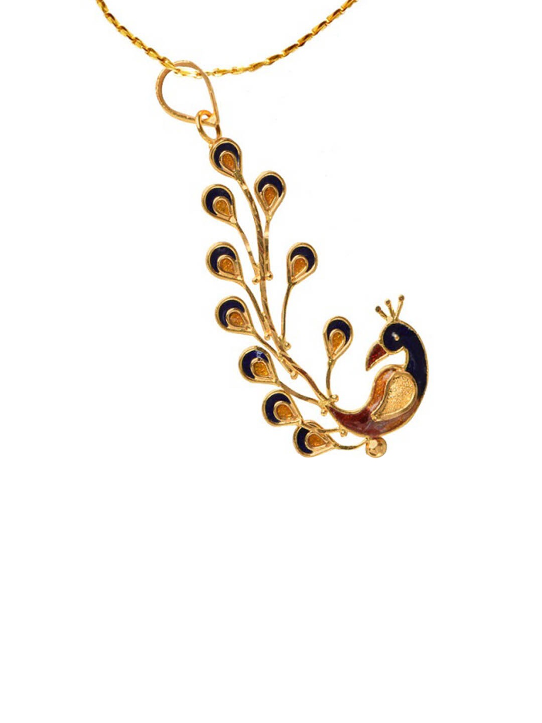 

SENCO Gold 22K Yellow Gold Dancing Peacock Pendant