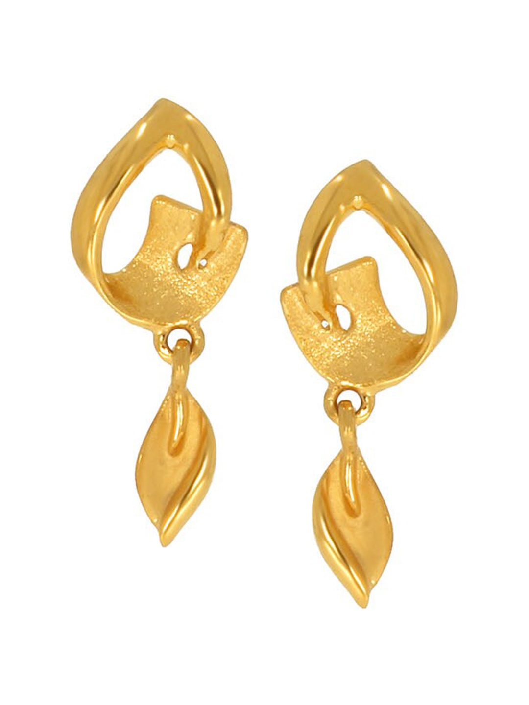 

SENCO Gold 22K Yellow Gold Imaginary Reflection Earrings