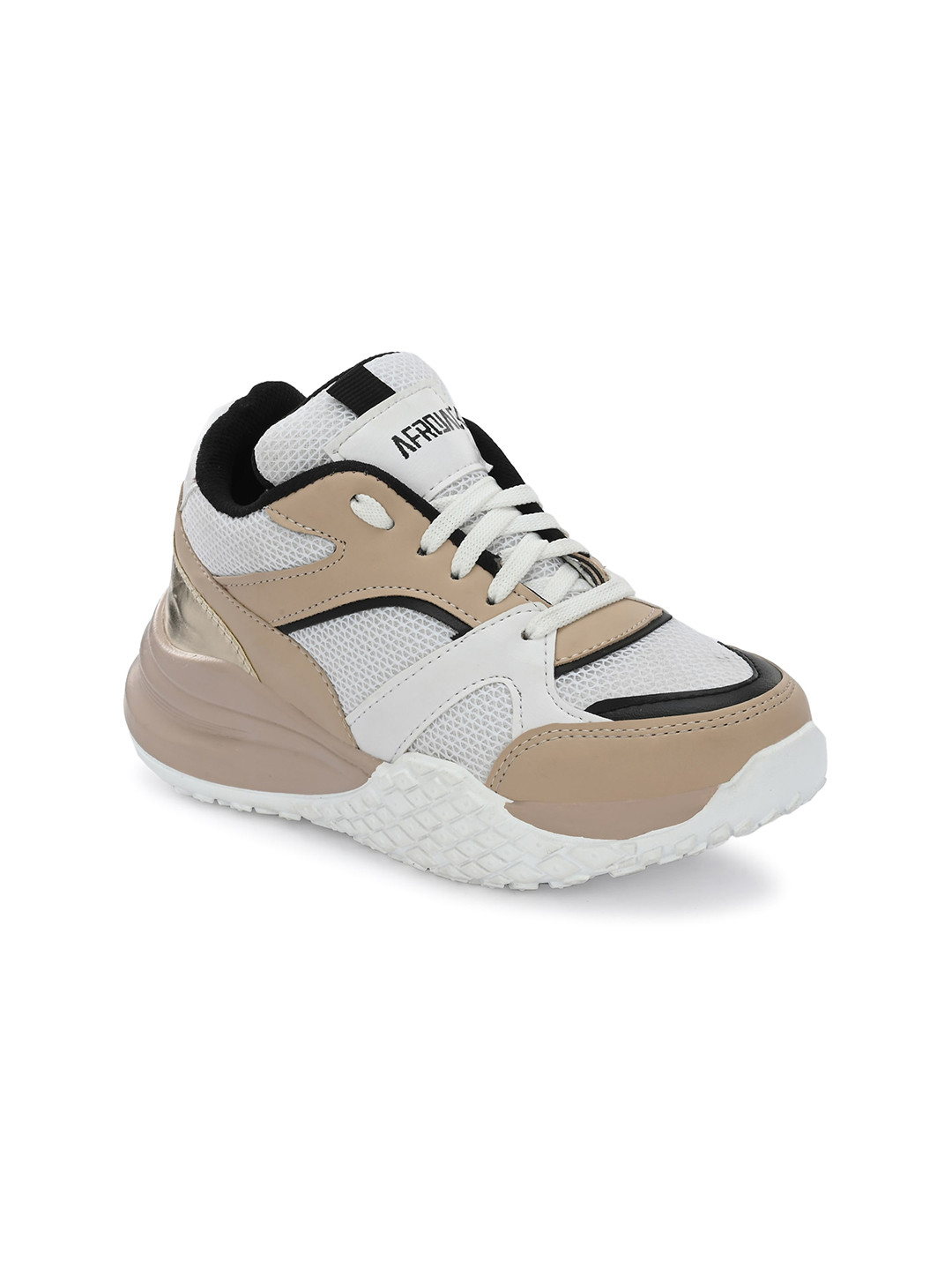 

AfroJack Women Colourblocked Mesh Basics Sneakers, White