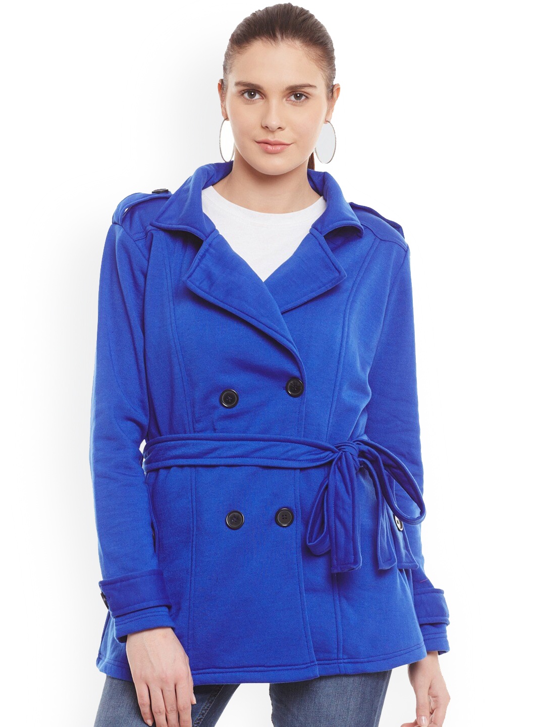 

BAESD Double-Breasted Overcoat, Blue