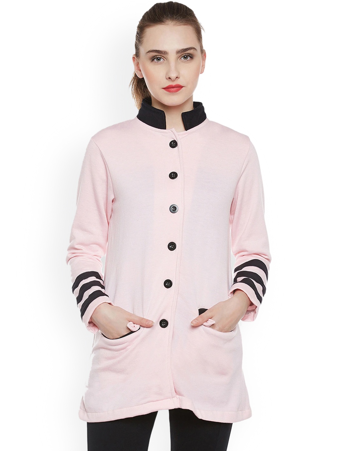 

BAESD Single-Breasted Overcoat, Pink