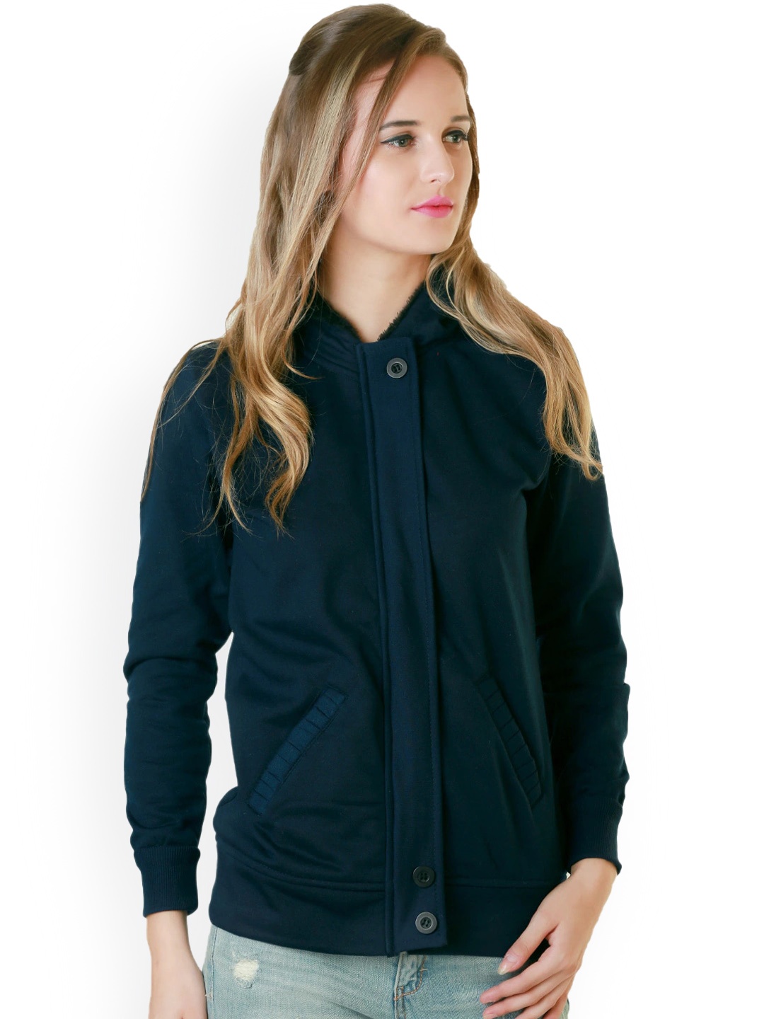 

BAESD Hooded Lightweight Fleece Bomber, Blue