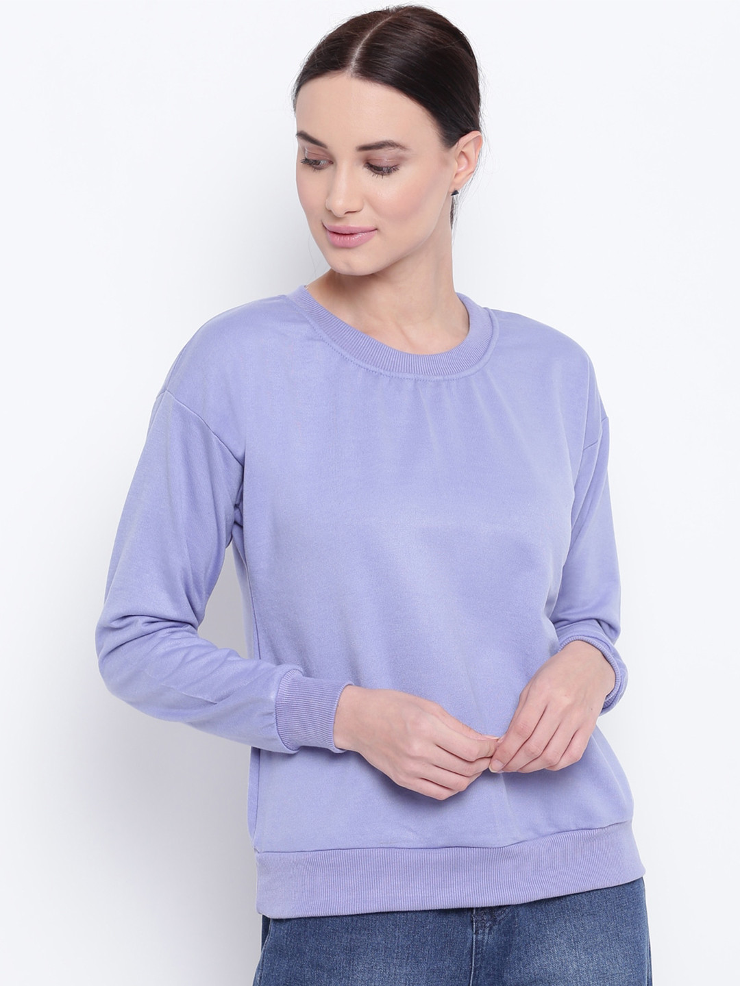 

BAESD Round Neck Fleece Pullover, Blue