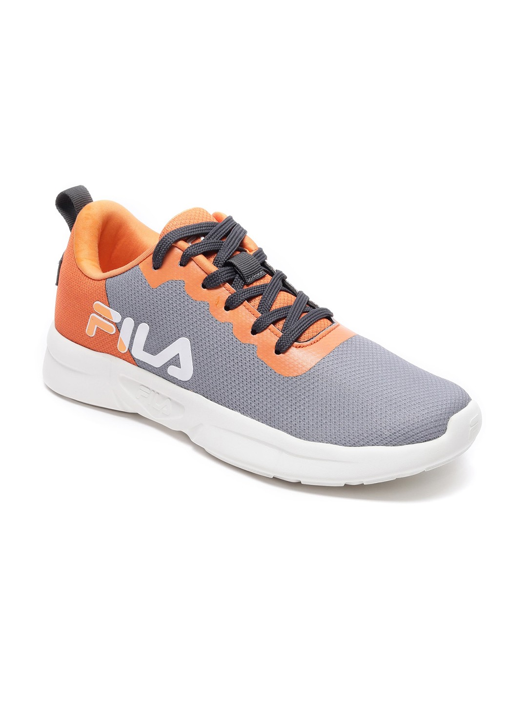 

FILA Men Stream Lace-Up Running Shoes, Grey