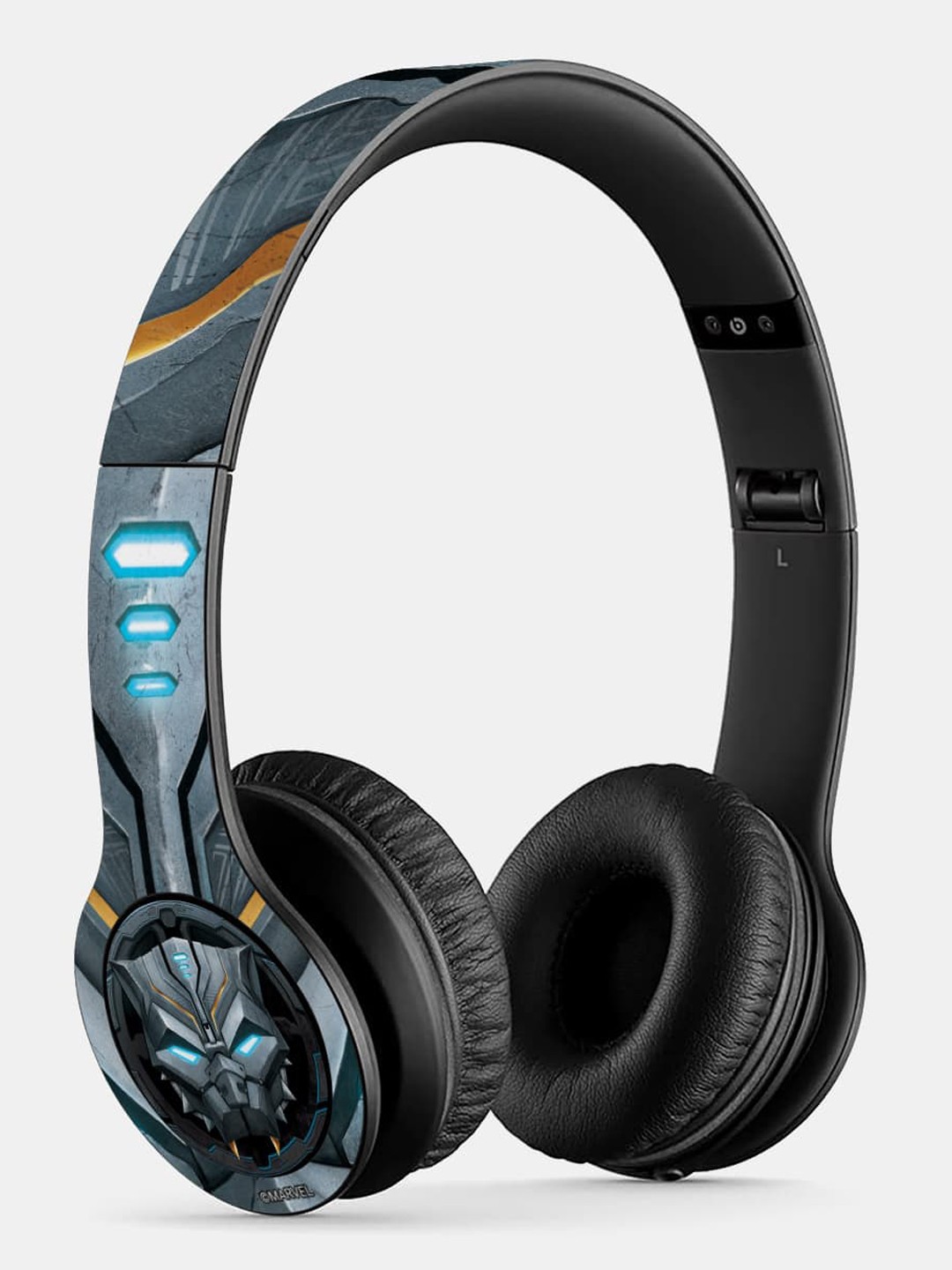 

macmerise Unisex Printed P47 Bluetooth Wireless On-Ear Headphones With Microphone, Black
