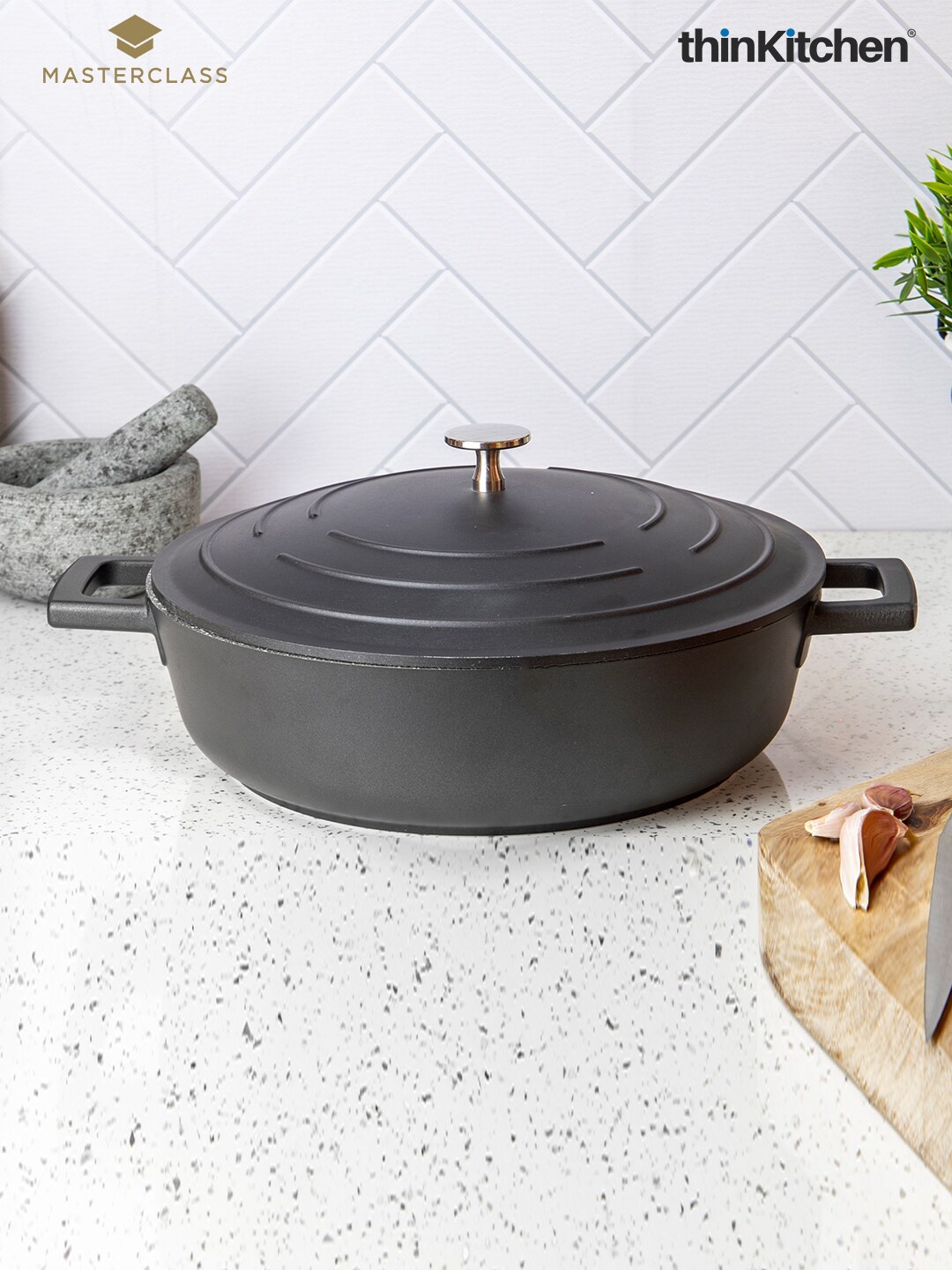 

MasterClass Black Aluminium Cook & Serve Casserole 4 L