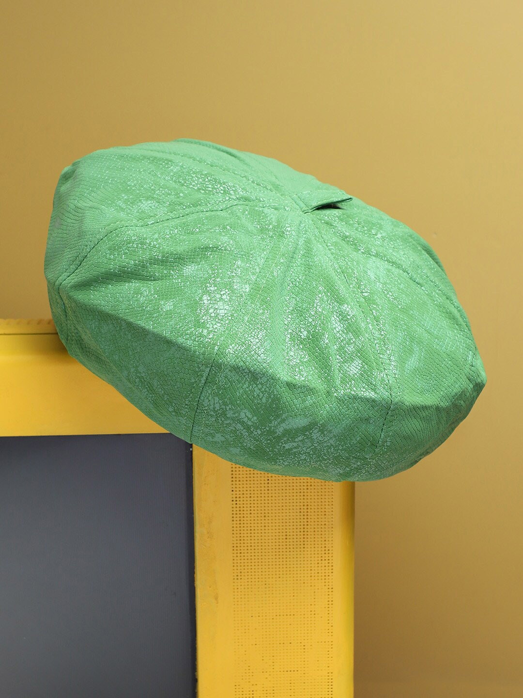 

HAUTE SAUCE by Campus Sutra Women Pebbled Casual Bakerboy Hat, Green