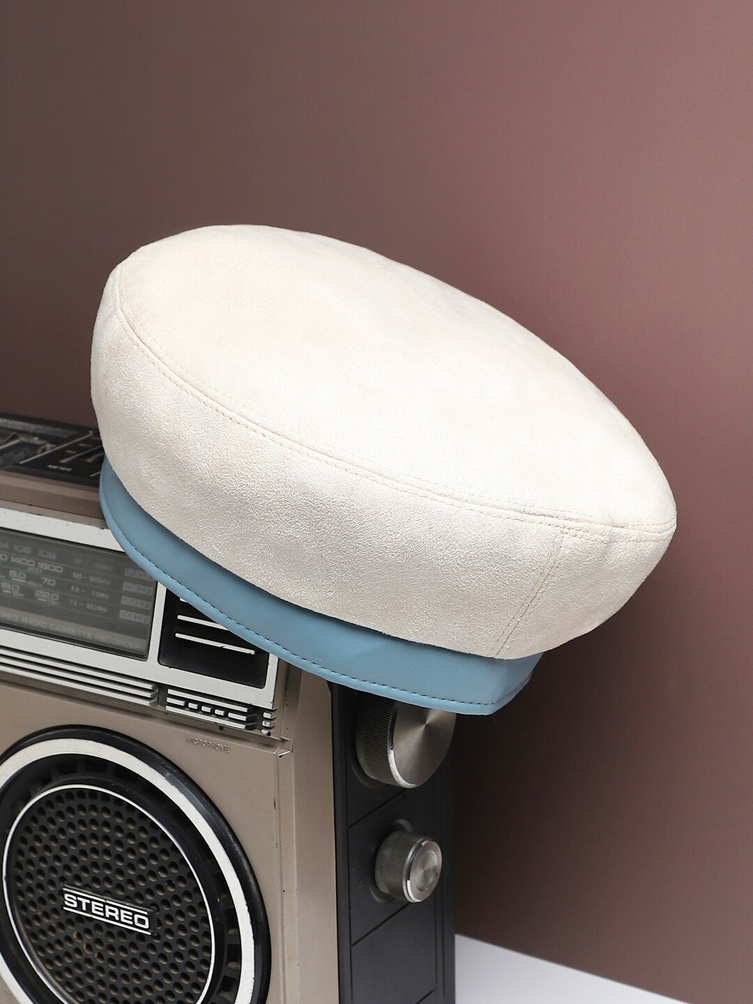 

HAUTE SAUCE by Campus Sutra Women Textured Casual Beret Hat, White