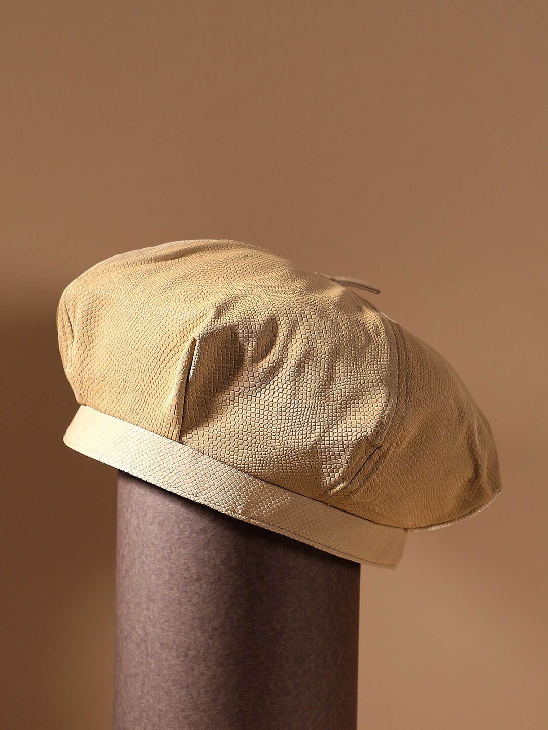 

HAUTE SAUCE by Campus Sutra Women Pebbled Casual Bakerboy Hat, Off white