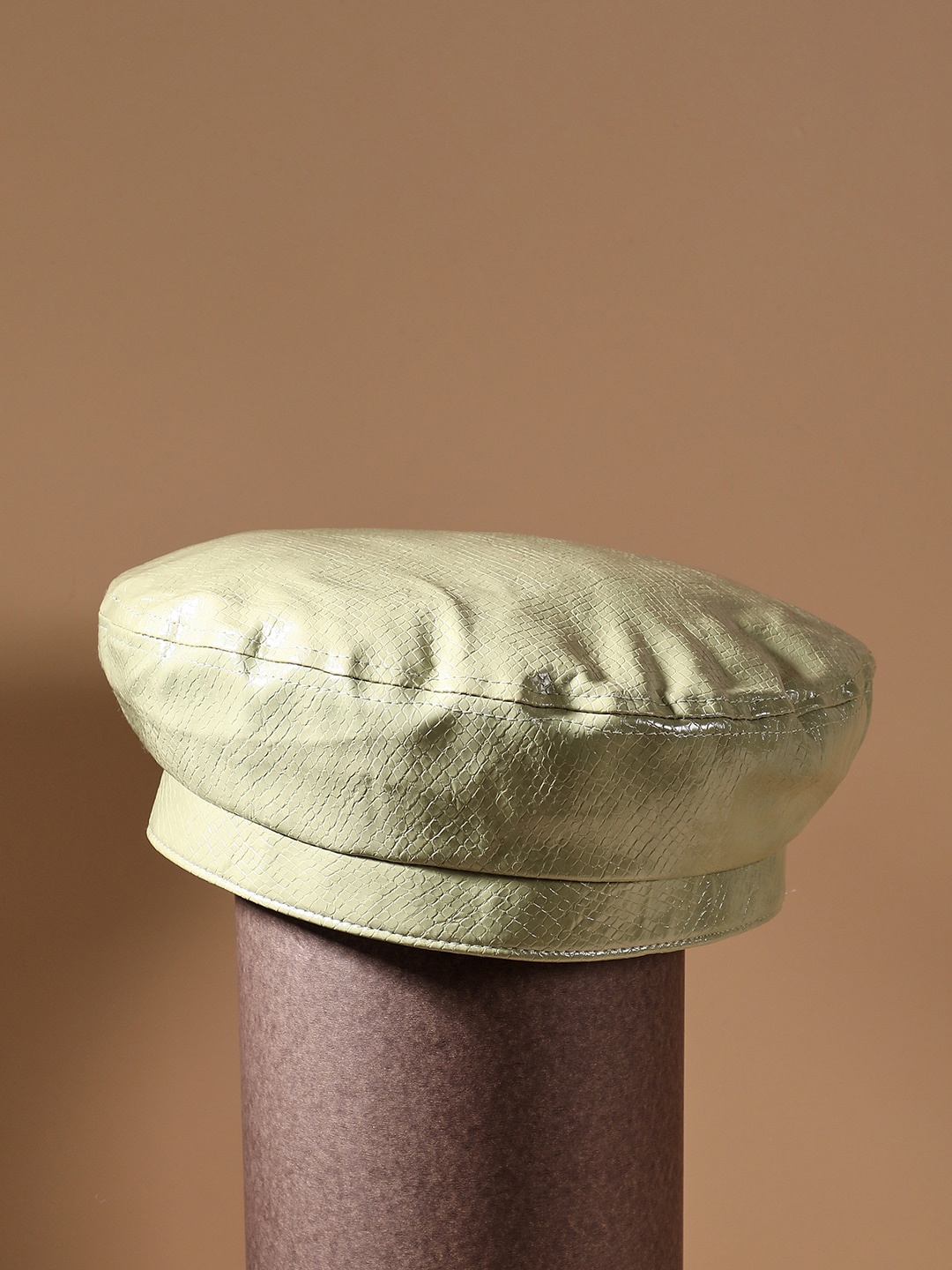 

HAUTE SAUCE by Campus Sutra Textured Casual Beret Hat, Green