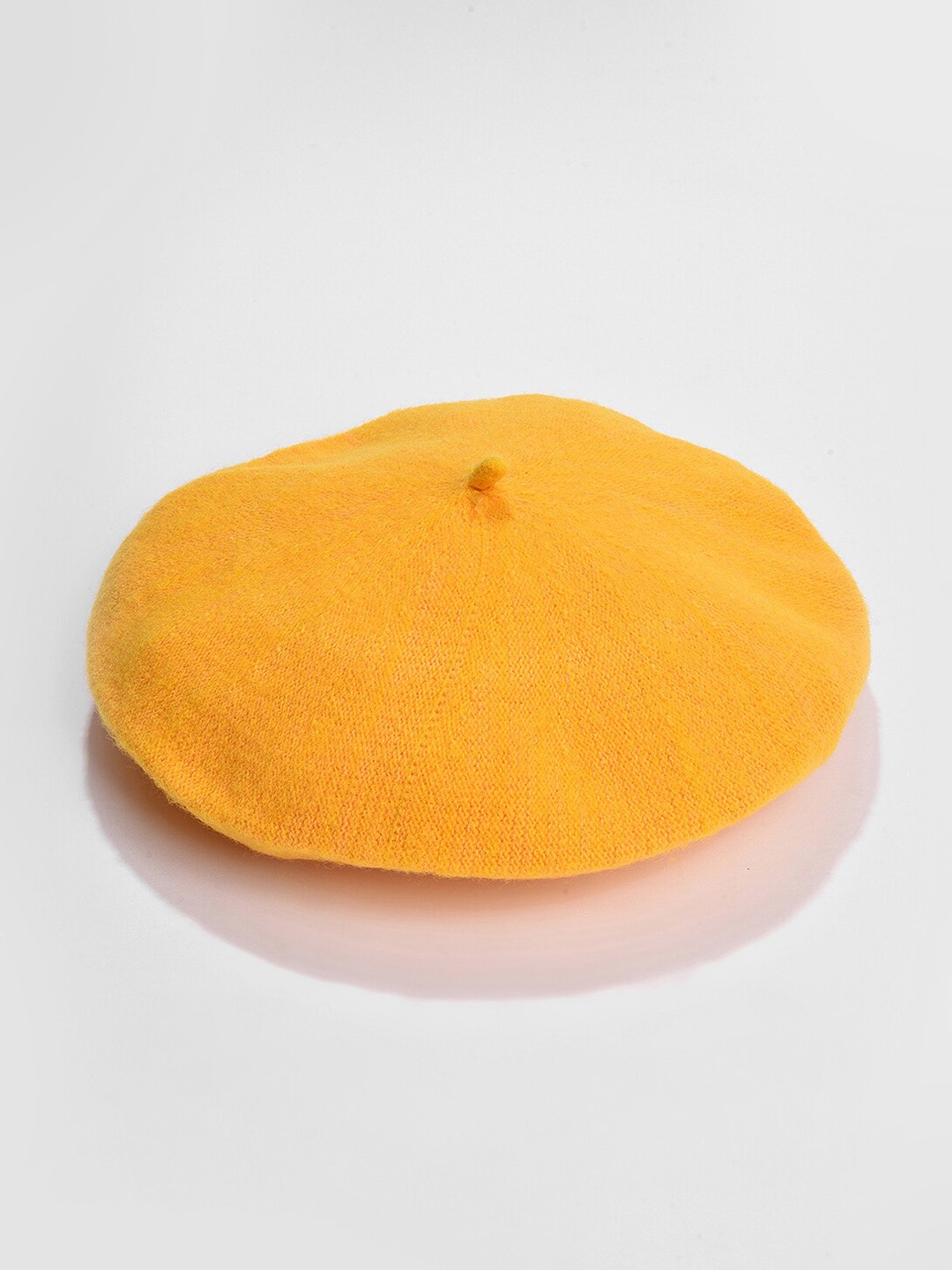 

HAUTE SAUCE by Campus Sutra Women Vintage French Casual Beret Hat, Mustard