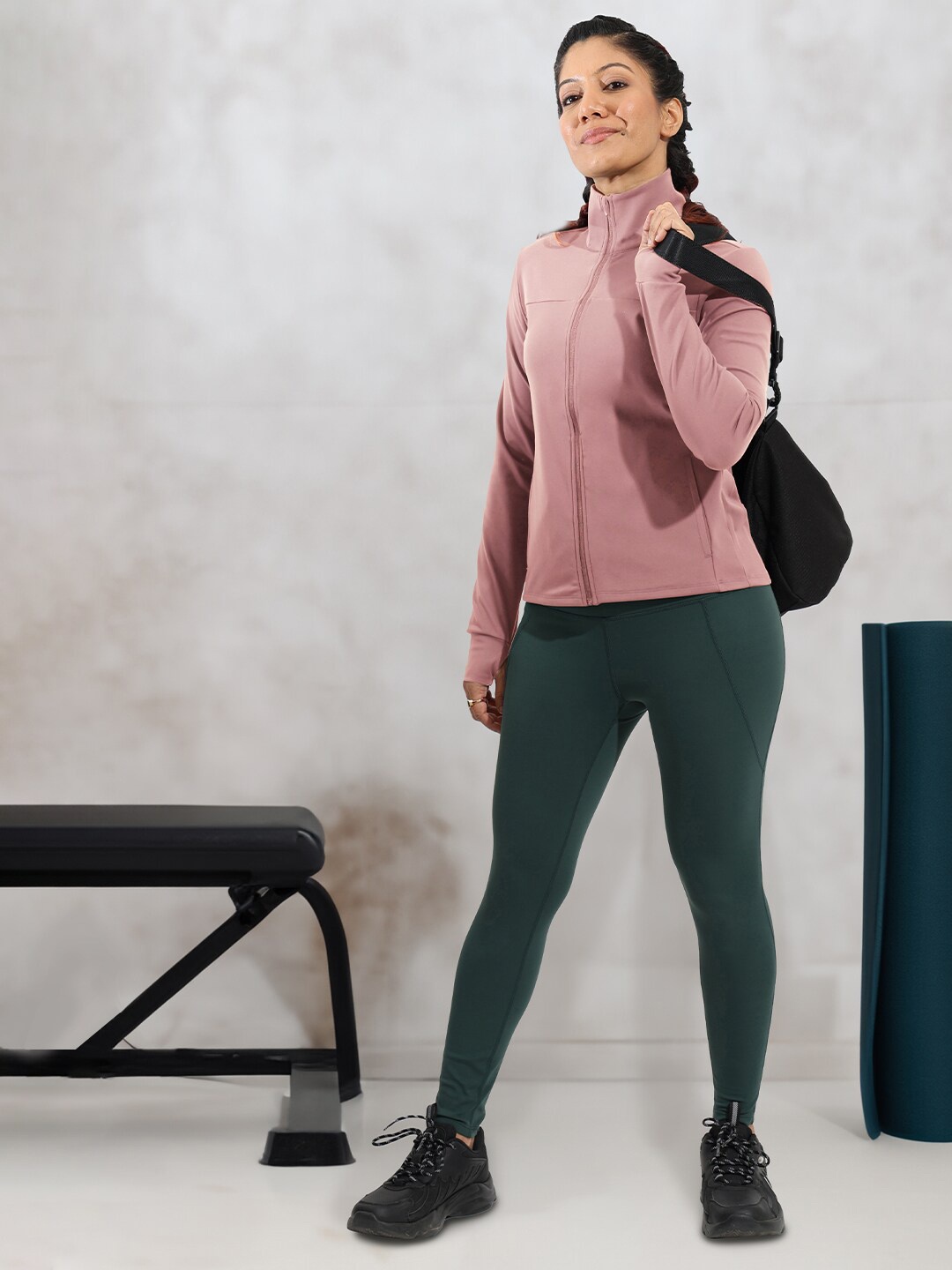 

Blissclub Lightweight Mock Collar Sporty Jacket, Lavender