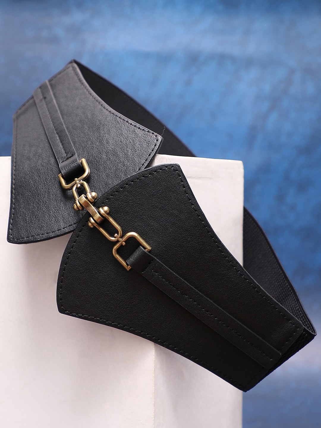 

HAUTE SAUCE by Campus Sutra Women Wide Casual Belt, Black