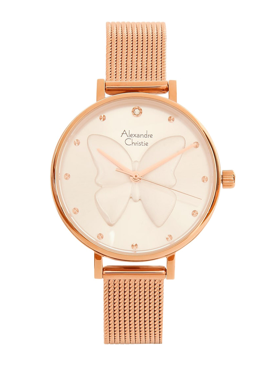 

Alexandre Christie Women Water Resistance Stainless Steel Analogue Watch 2850LHBRGSL, White