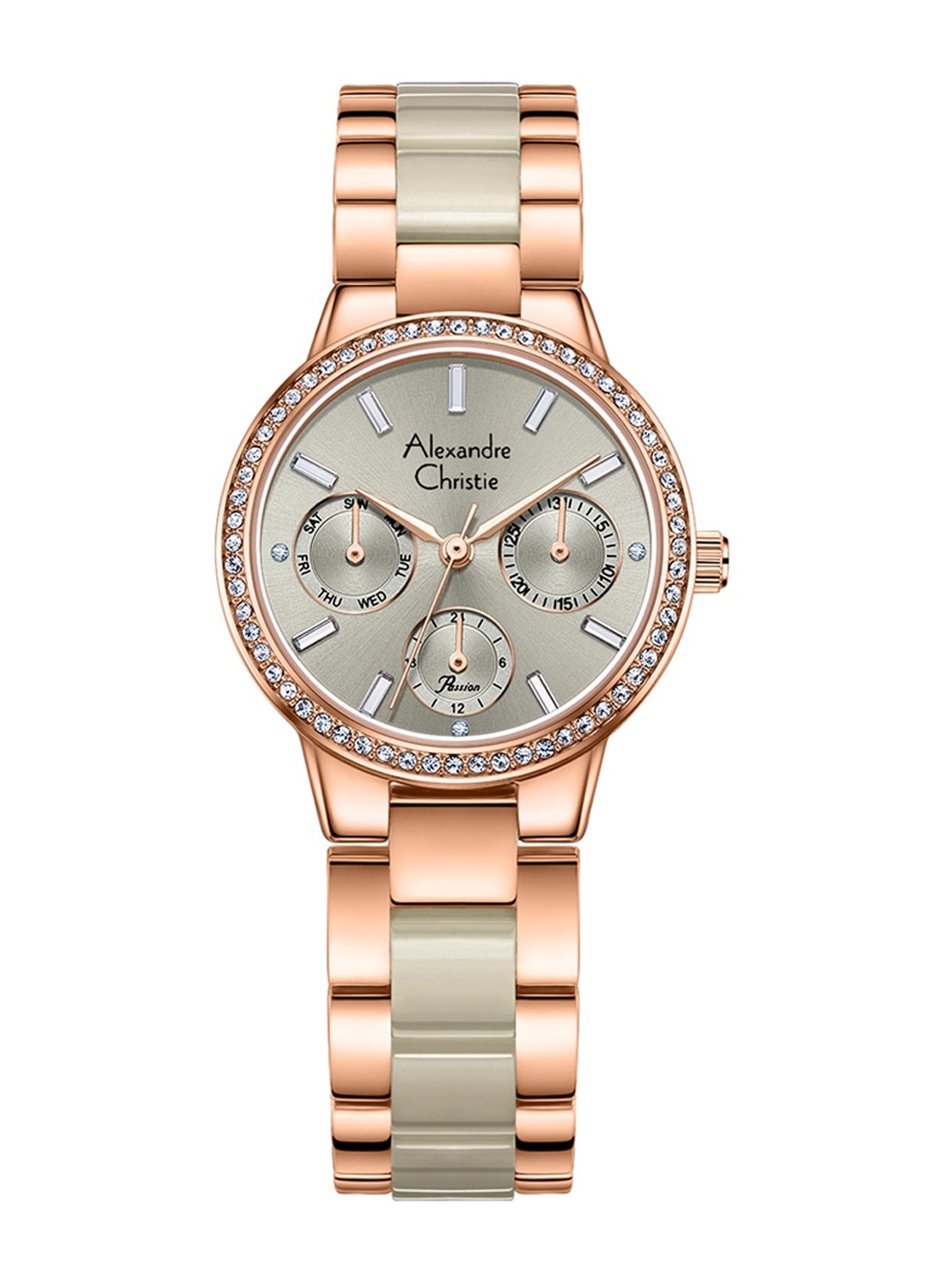 

Alexandre Christie Women Water Resistance Stainless Steel Analogue Watch 2A94BFBRGGR, Silver