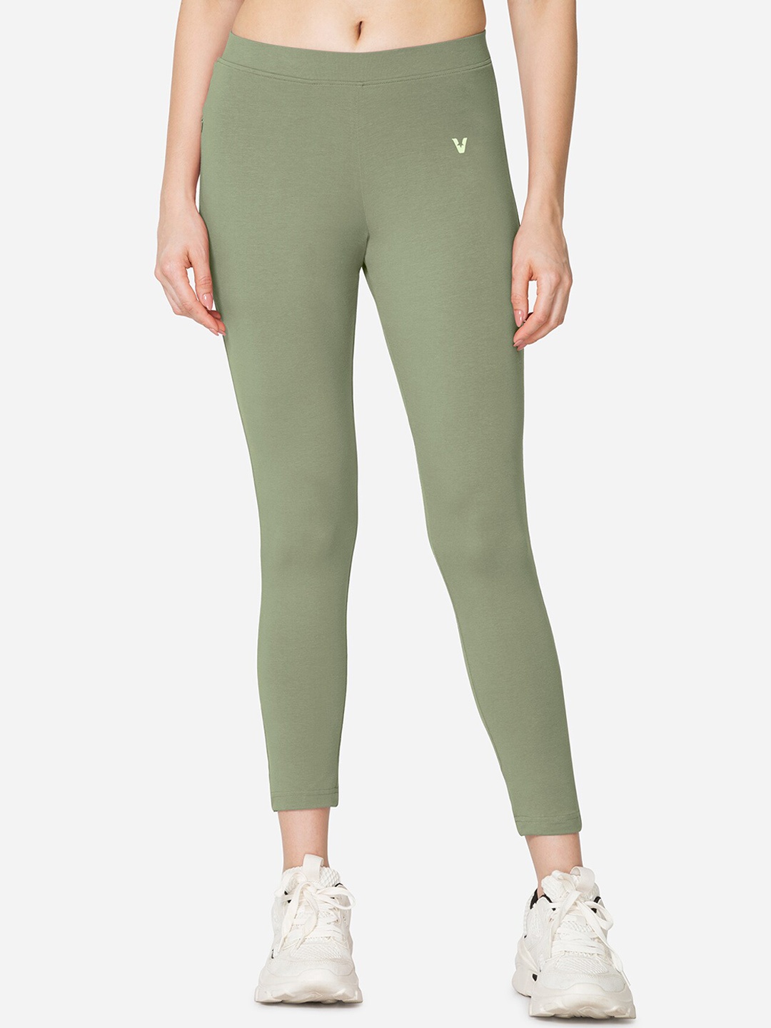 

VStar Mid Rise Cropped Length Tights, Green
