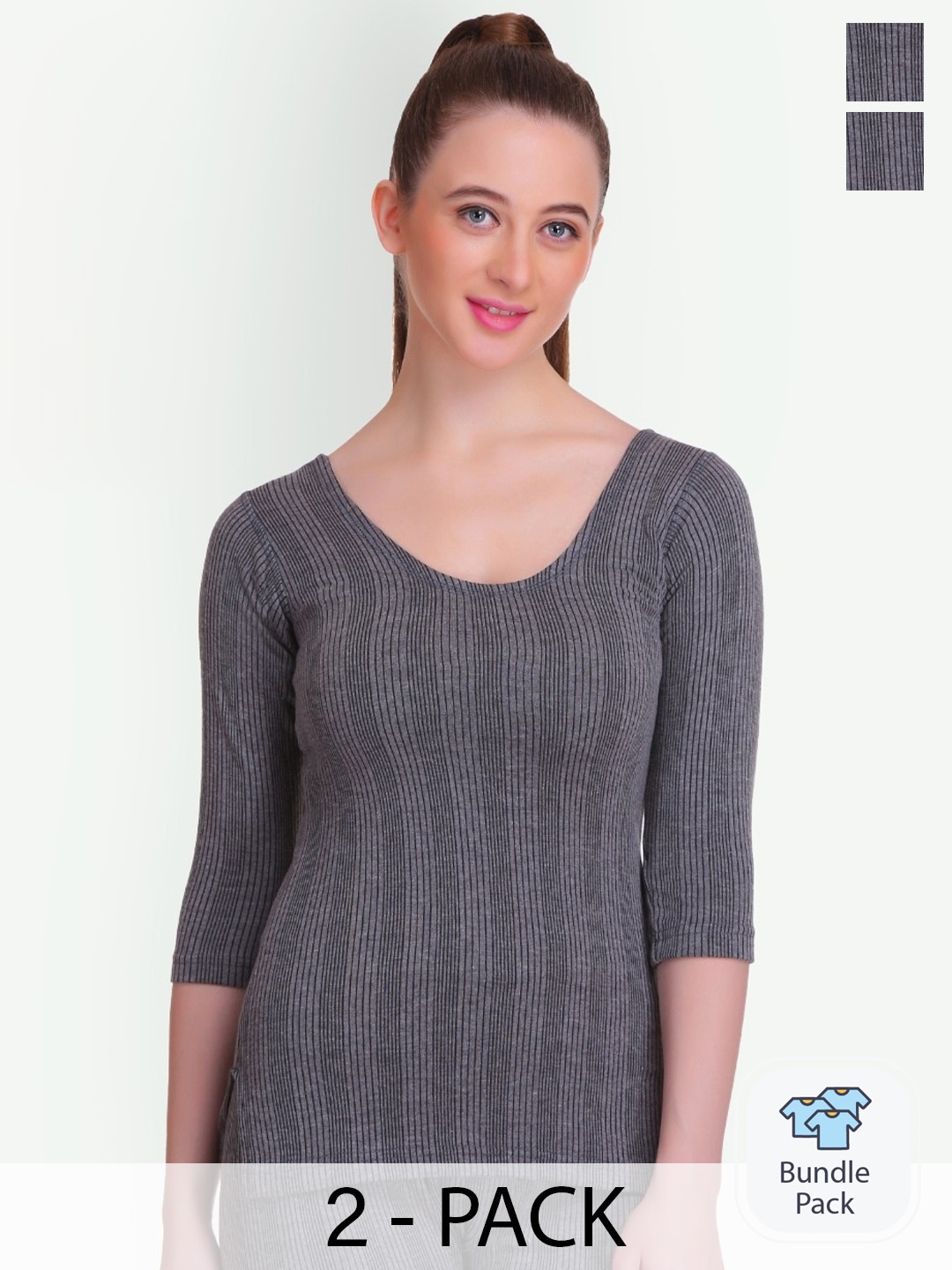 

T.T. Elite Pack Of 2 Elite Top Thermal, Charcoal