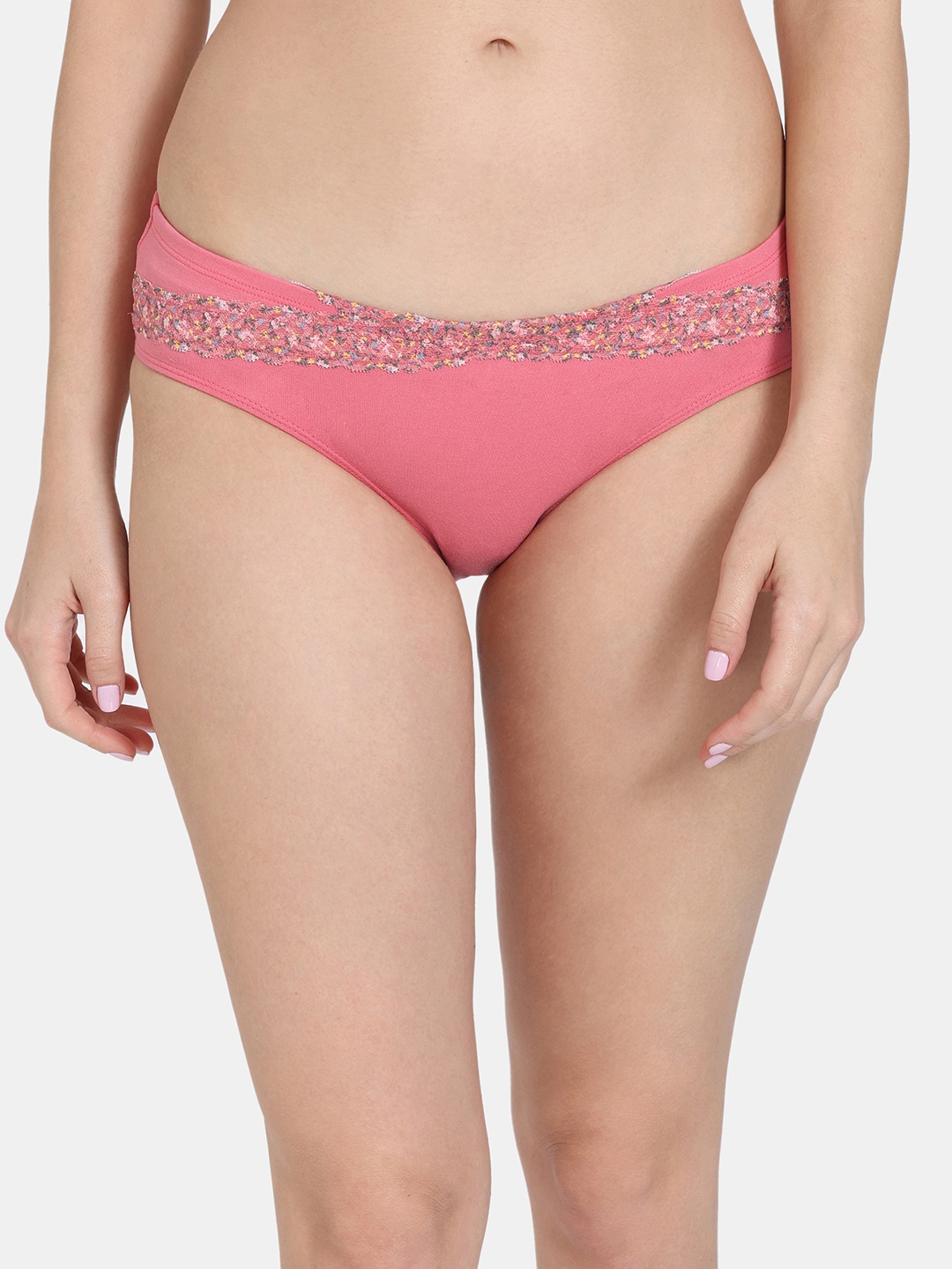 

Zivame Low-Rise Hipster Briefs, Pink