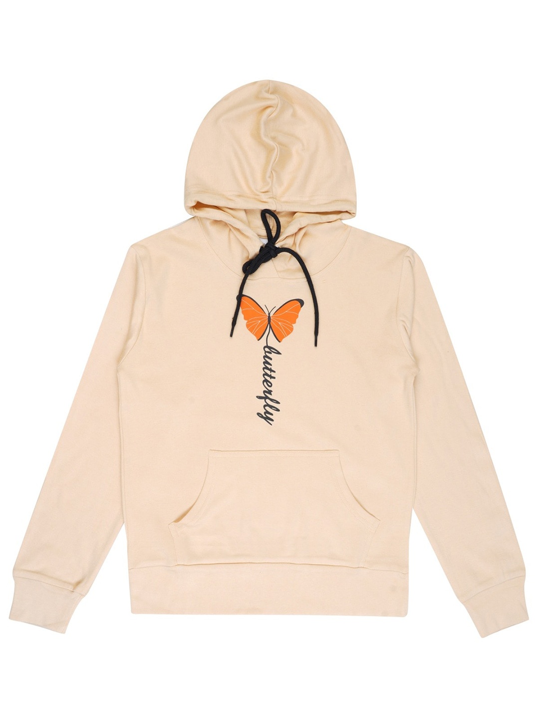 

dongli Boys Typography Printed Hooded Pure Cotton Pullover Sweatshirt, Beige