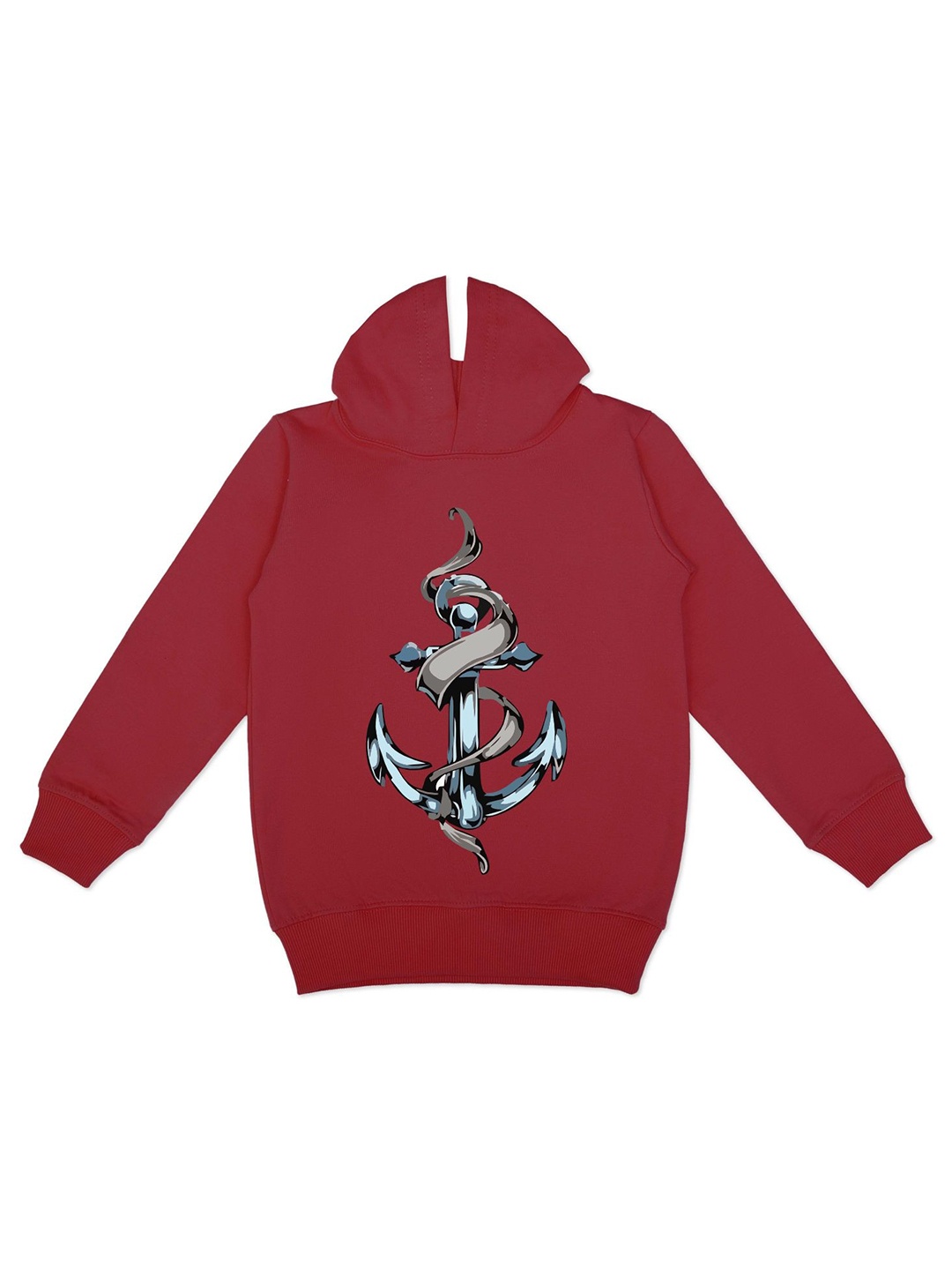 

HERE&NOW Boys Graphic Printed Hooded Fleece Sweatshirt, Maroon
