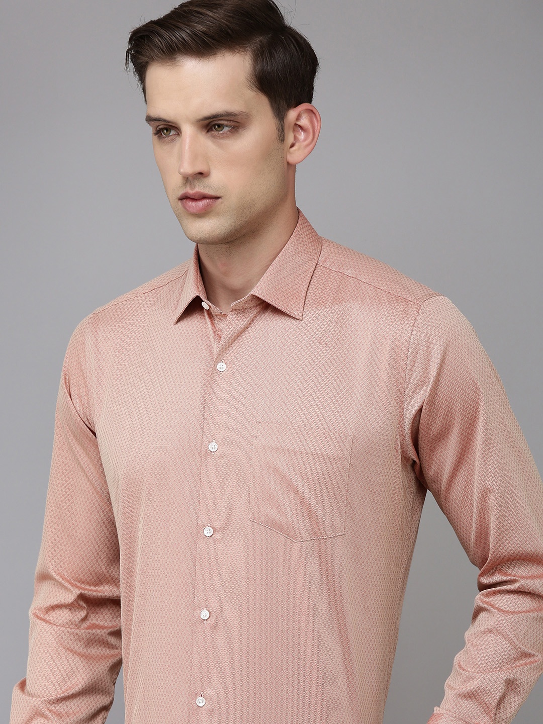 

Van Heusen Pure Cotton Custom Formal Shirt, Red