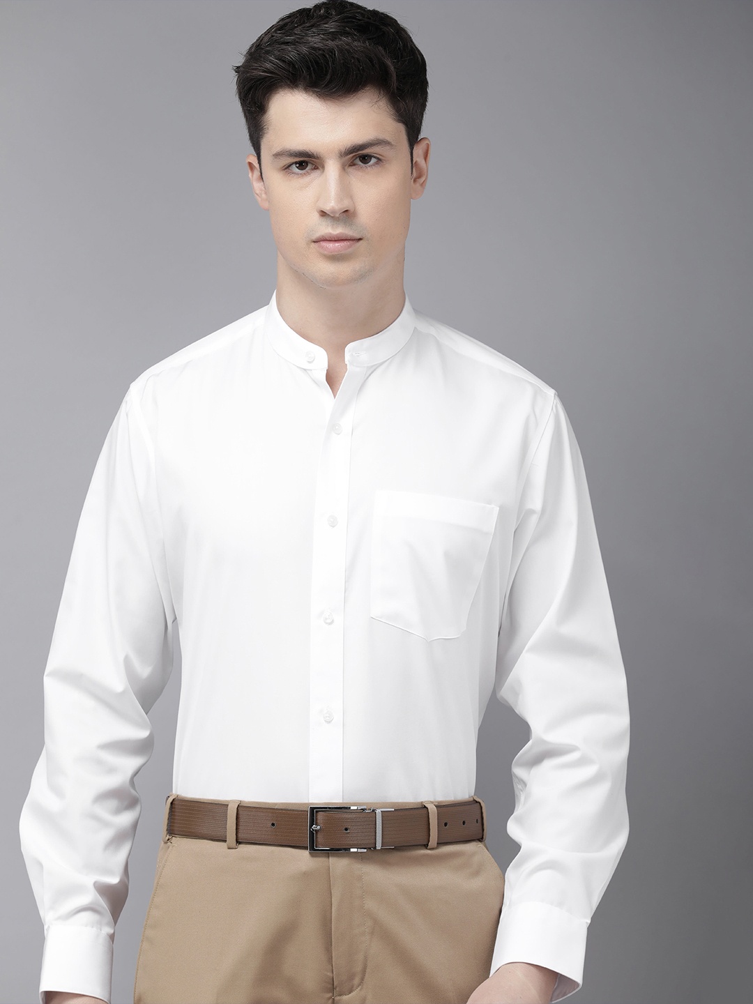 

Van Heusen Pure Cotton Custom Fit Opaque Formal Shirt, White