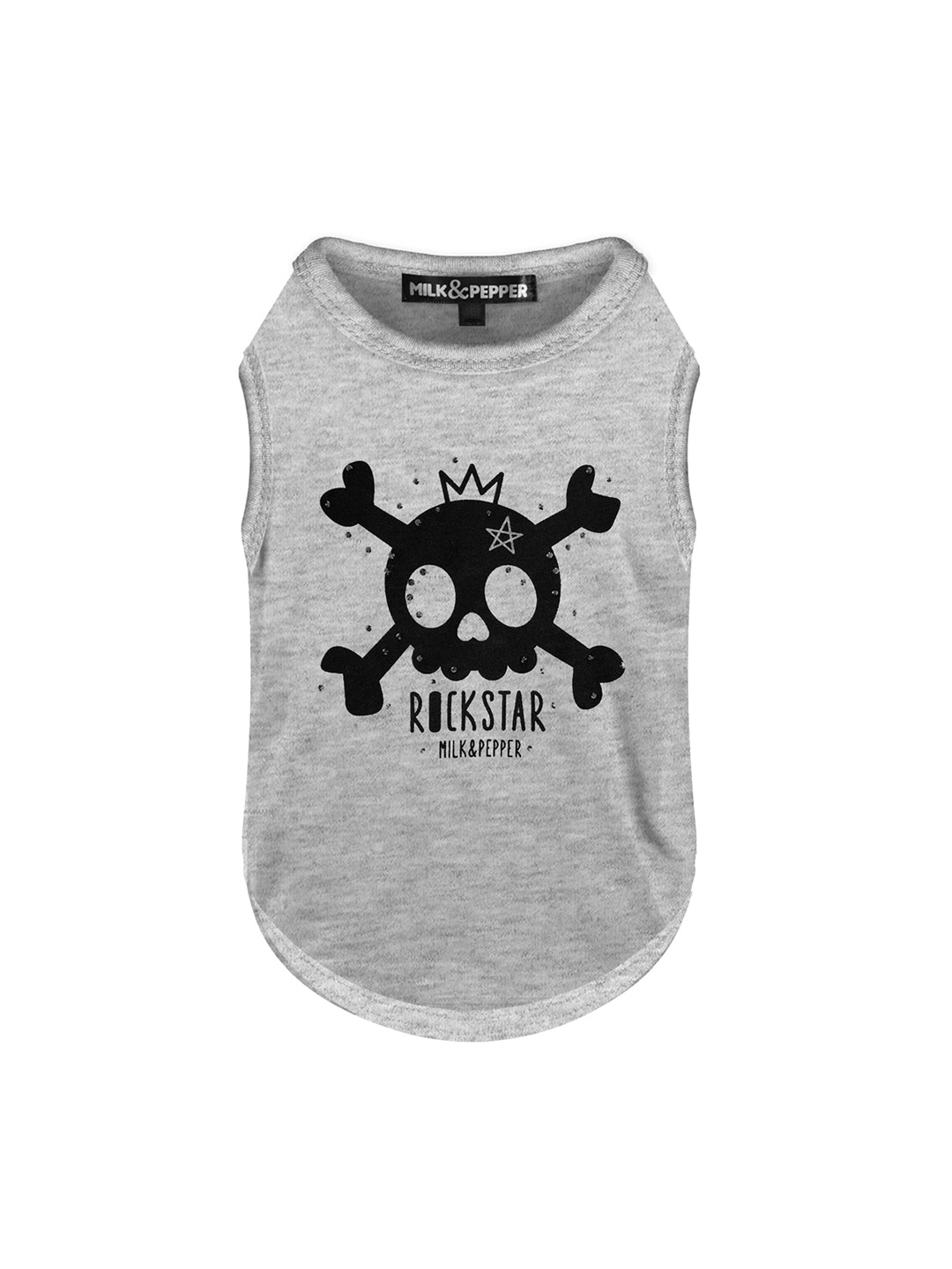 

Milk & Pepper Grey Alec Dog Tshirts