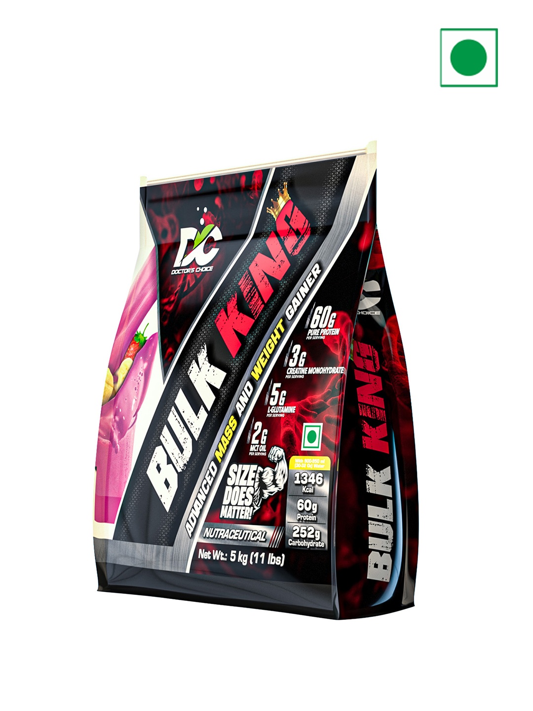 

DC DOCTORS CHOICE Bulk King Advanced Mass & Weight Gainer - 5 Kg, Black